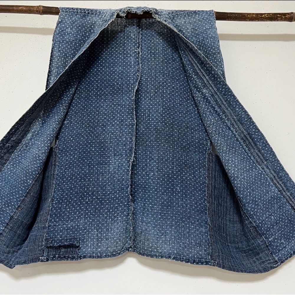 Vintage Indigo Hemp Japanese Vest